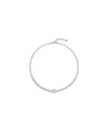 Givenchy 4g Necklace In Metal With Crystals In Gray