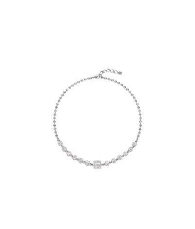 GIVENCHY GIVENCHY 4G EMBELLISHED LOGO PLAQUE NECKLACE