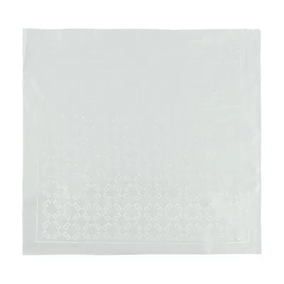 Pre-owned Givenchy 4g Monogram Pocket Square 'white' | Men's Size Onesize