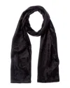 Givenchy 4g Monogram Silk Scarf In Black