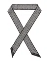 Givenchy 4g Monogram Silk Scarf In Black