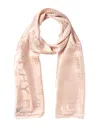 Givenchy 4g Monogram Silk Scarf In Brown