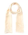 Givenchy 4g Monogram Silk Scarf In White