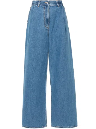 Givenchy Women Oversized Denim Jeans In Blue