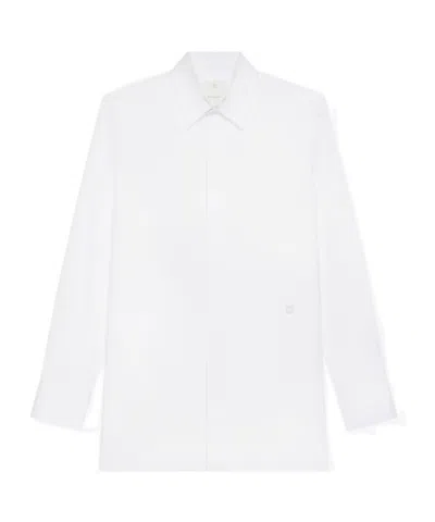 Givenchy 4g-motif Cotton Shirt In White