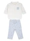 Givenchy 4g-motif Cotton Trouser Set In Blue