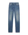 Givenchy 4g-motif Denim Jeans In Blue