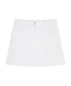 Givenchy 4g-motif Denim Mini Skirt In White