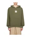 Givenchy 4g Motif Drawstring Hoodie In Green