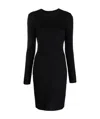 Givenchy Stretch Viscose Dress With 4g Jacquard Motif For Women In Black