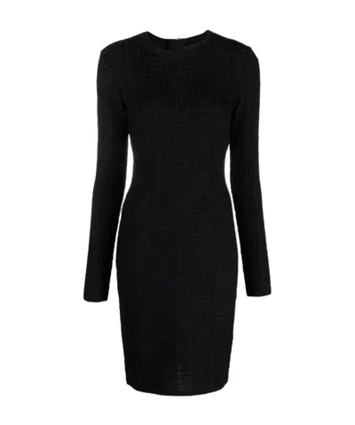GIVENCHY GIVENCHY 4G JACQUARD LONG-SLEEVED DRESS