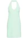 Givenchy 4g-motif Halterneck Dress In Green