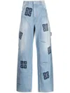 Givenchy Signature 4g-motif High-waisted Jeans
