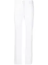 Givenchy 4g Motif Jacquard Straight-leg Trousers In White