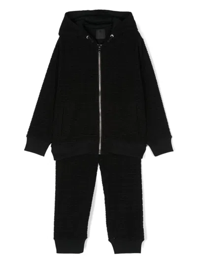Givenchy Kids' 4g Motif-jacquard Tracksuit In Black
