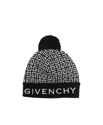 Givenchy 4g Motif Knitted Beanie In Multi