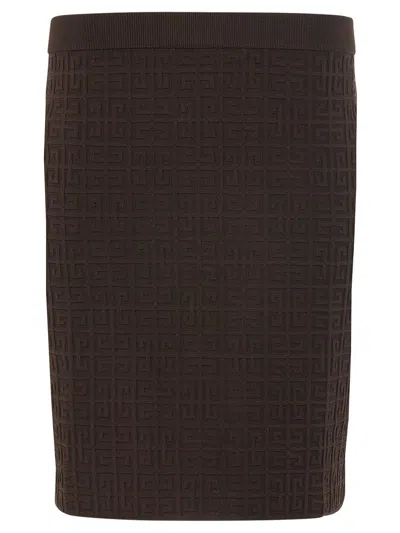 Givenchy 4g Motif Knitted Skirt In Default Title