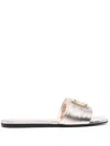 Givenchy 4g Sandals In Gold