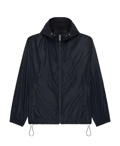 Givenchy 4g Motif Logo-print Hooded Jacket In Black