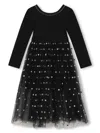 Givenchy 4g-motif Long-sleeve Dress In Black