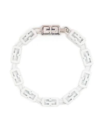 Givenchy 4g-motif Matte Bracelet In Metallic