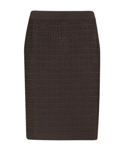 Givenchy 4g Motif Mini Skirt In Black