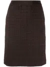 Givenchy 4g Motif Mini Skirt In Brown