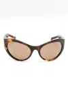 Givenchy 4g-motif Oversize-frame Sunglasses In Brown