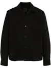 Givenchy Virgin Wool Flannel Shirt Pocket In Black