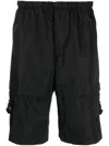 Givenchy 4g-motif Slip-on Deck Shorts In Black