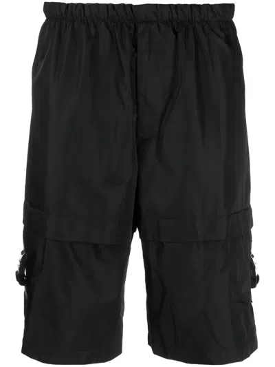 Givenchy 4g-motif Slip-on Deck Shorts In Black