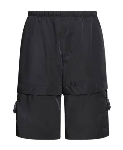 Givenchy 4g-motif Slip-on Deck Shorts In Black