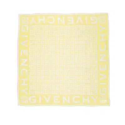 Givenchy 4g Motif Square Twill In Yellow