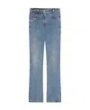 Givenchy Boot Cut Pants In Denim With Chain Details In Blue