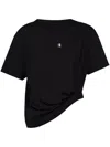 Givenchy 4g Logo Crewneck T-shirt In Black