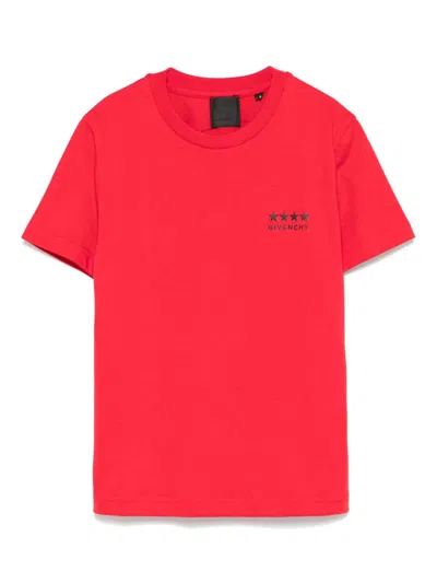 Givenchy Kids' 4g-motif T-shirt In Red