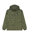 Givenchy 4g-motif Taffeta Jacket In Green