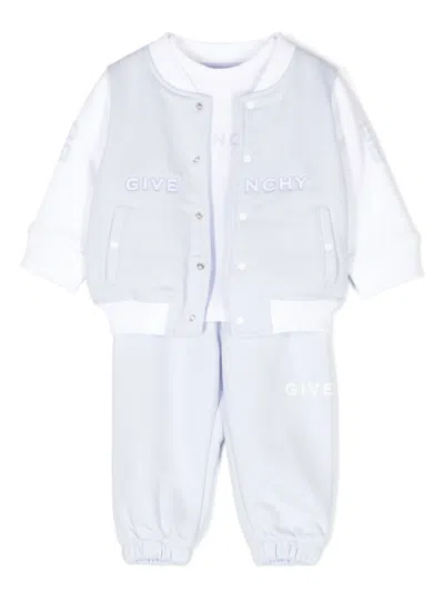 Givenchy Babies' 4g-motif Track Suit In Blue
