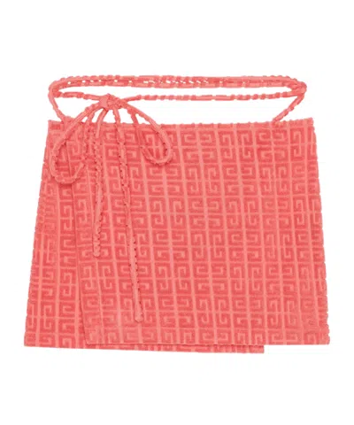 Givenchy 4g-motif Wrap-design Skirt In Pink