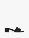 Givenchy Canvas 4g Mules In Black