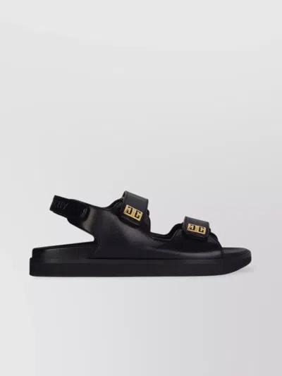 Givenchy 4g Adjustable Slingback Sandal In Black