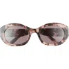 Givenchy 4g Oval Sunglasses In Brown