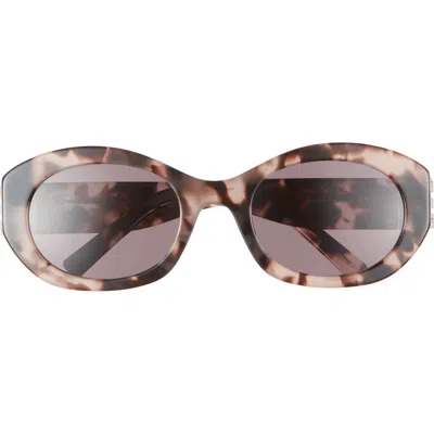 Givenchy 4g Oval Sunglasses In Brown