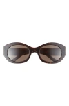 Givenchy 4g Oval Sunglasses In Brown