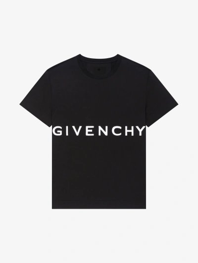 Givenchy 4g Oversized T-shirt In Cotton In Black