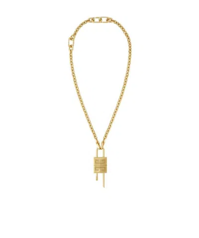 Givenchy 4g Padlock-pendant Necklace In Yellow