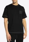 Givenchy Patterned Crew Neck T-shirt In Black