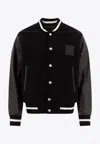 Givenchy Black Jacket With 4g Motif On Front In Wool And Tech Fabric Blend Man In Black