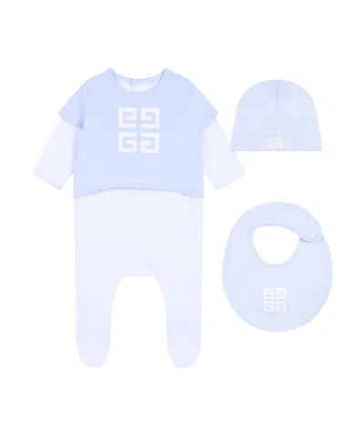 Givenchy 4g Pattern One-piece Suit Set In Blue