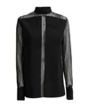 Givenchy 4g-pattern Silk Blouse In Black
